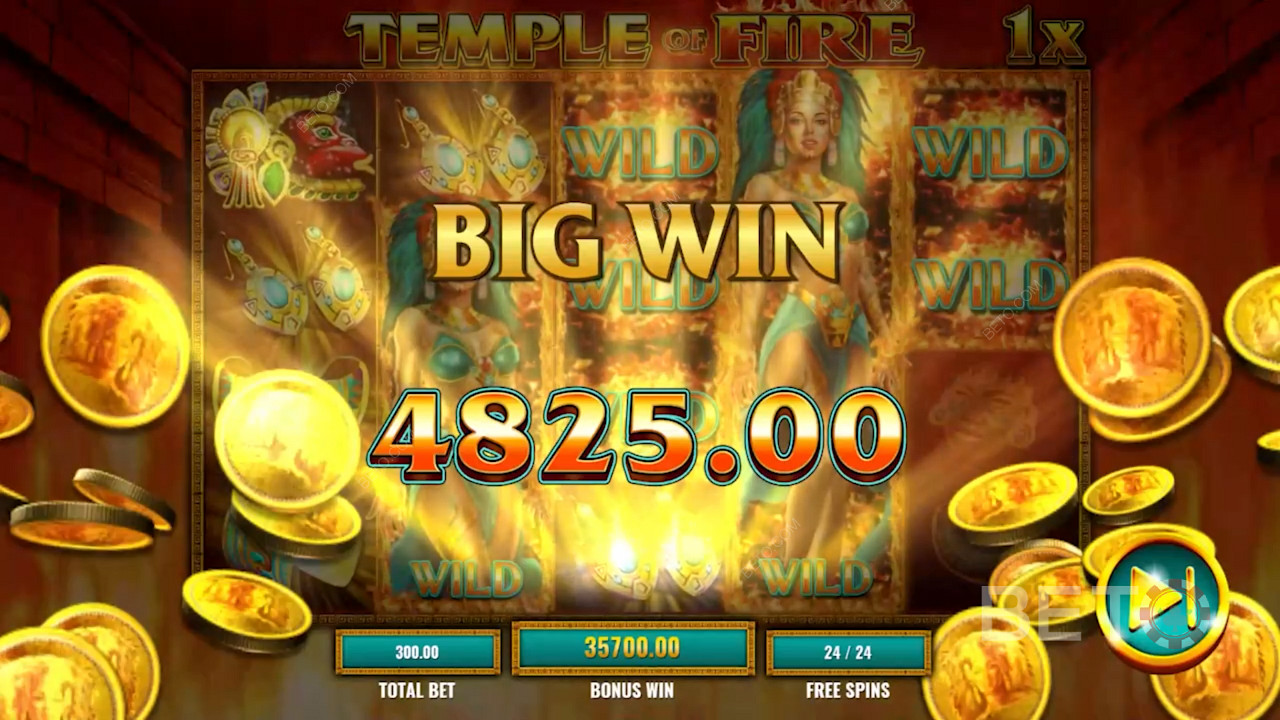 Grande vincita nella slot online Temple of Fire