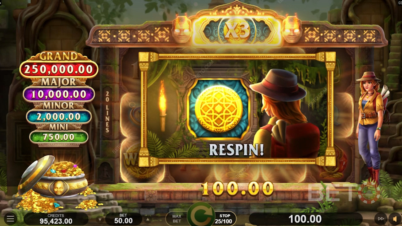 Godetevi i Respins con i moltiplicatori Wilds nella slot online Mystic Shrine di Amber Sterling