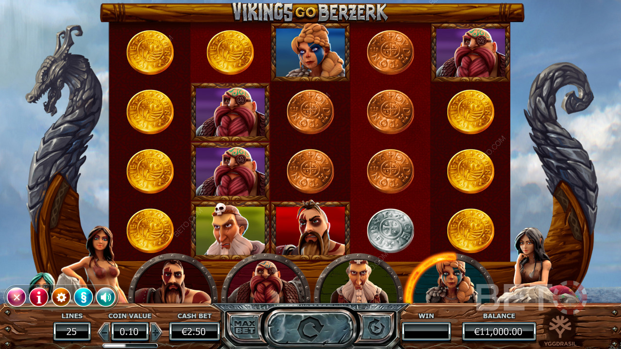 La slot Vikings Go Berzerk è ricca di fantastiche funzionalità