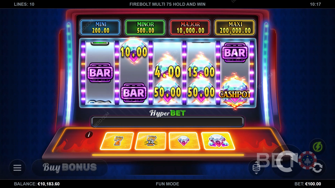 Firebolt Multi 7s Hold and Win Gioco Gratuito