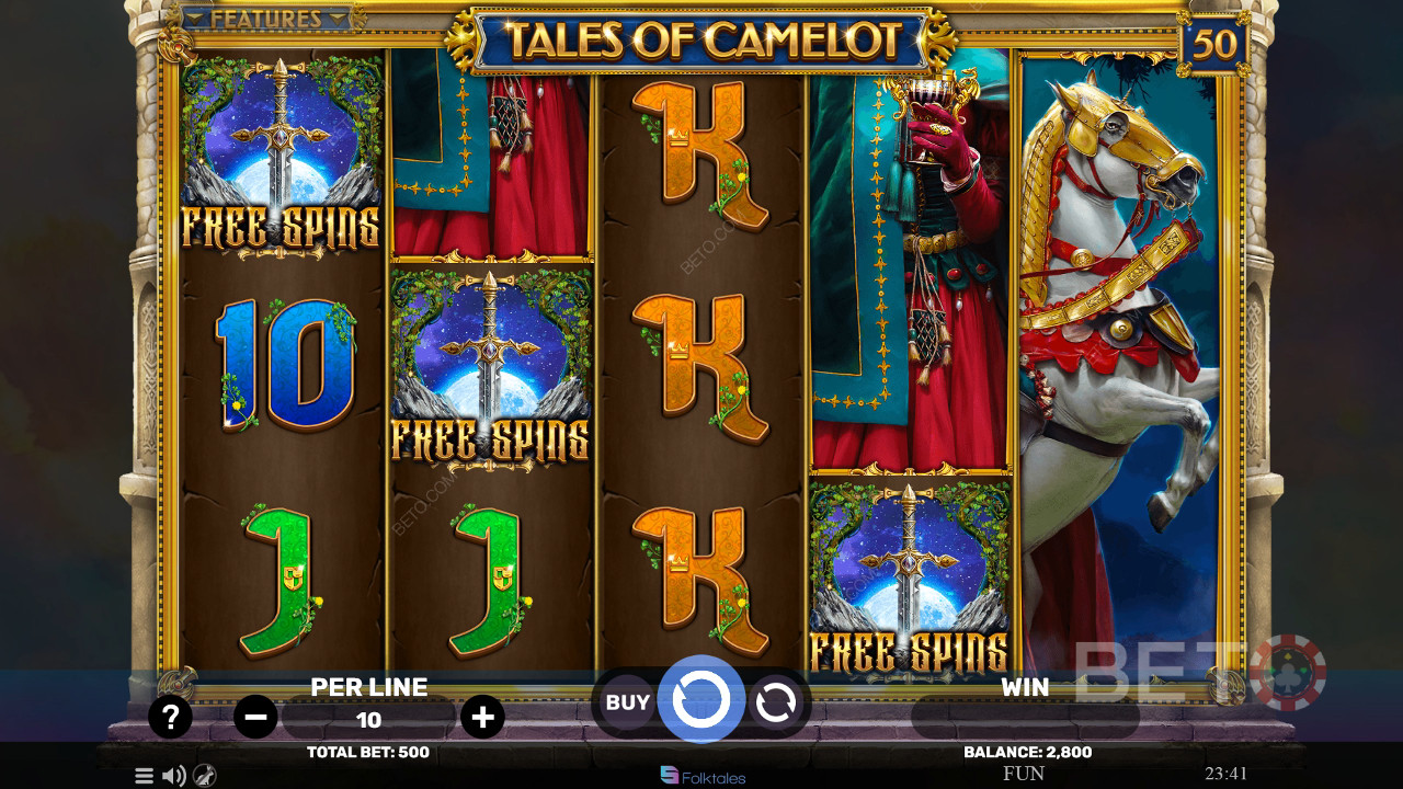 Tales of Camelot Recensione di BETO Slots