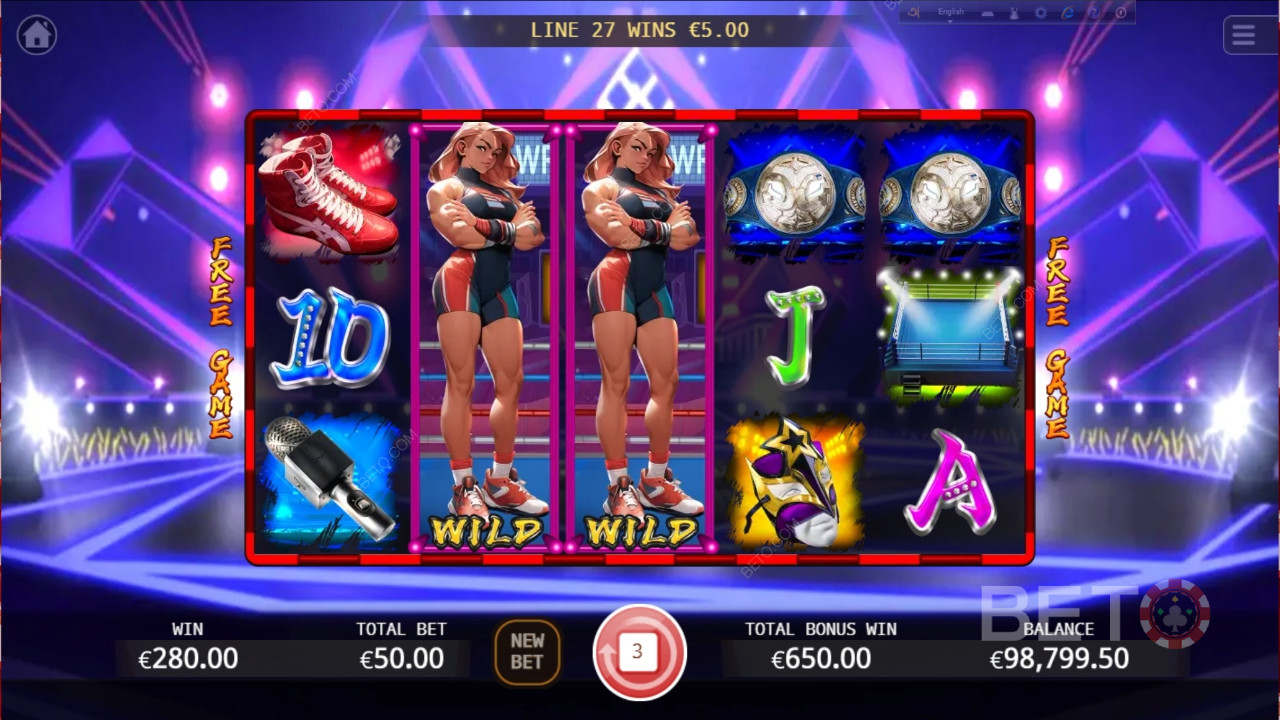 Recensione di Wrestling Queen da BETO Slots
