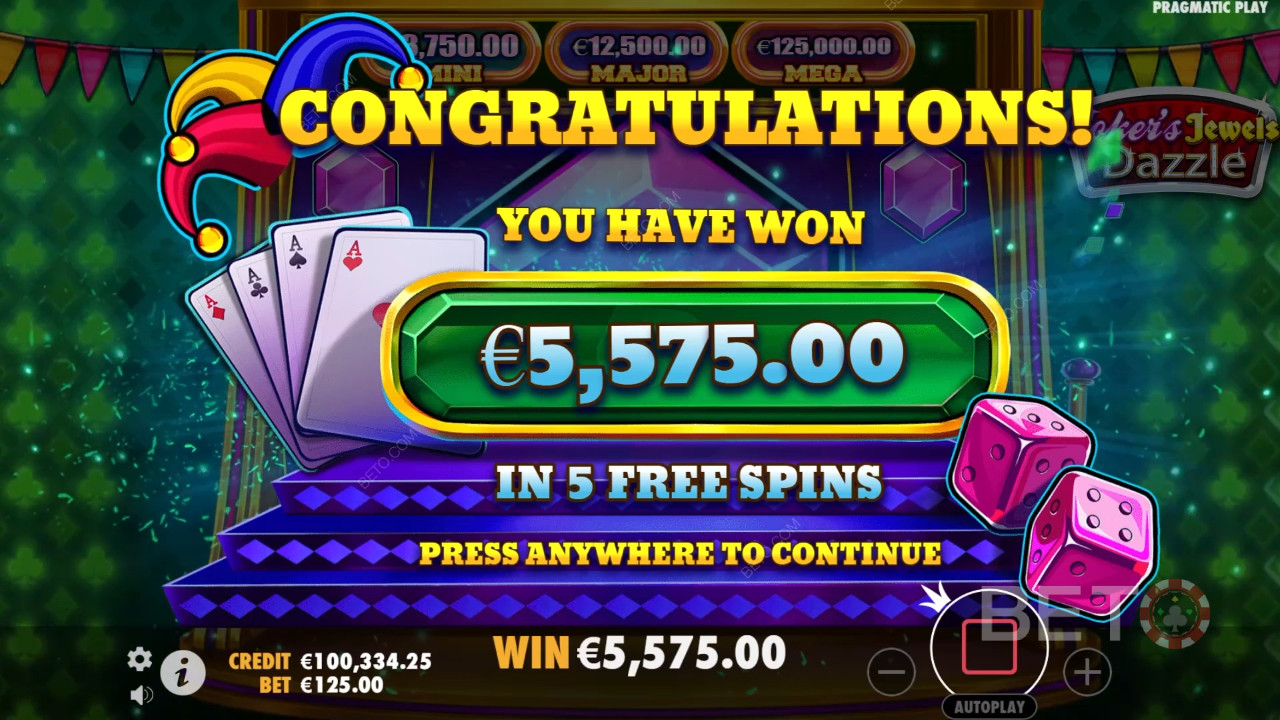Vinci 2.000x la tua puntata nella slot online Joker