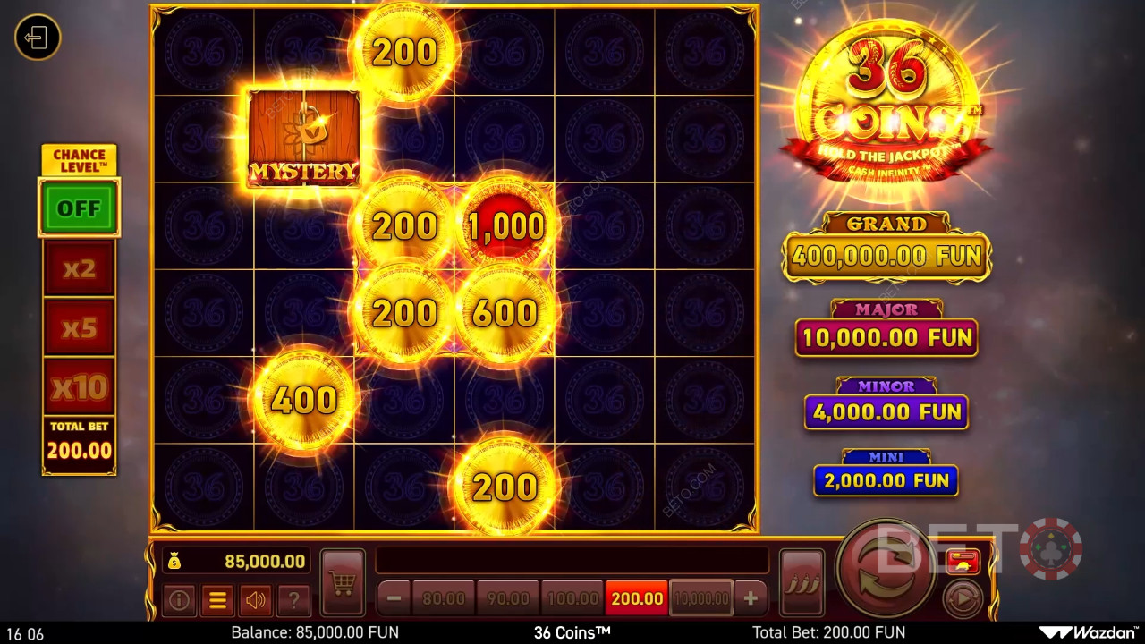36 Coins Recensione di BETO Slots