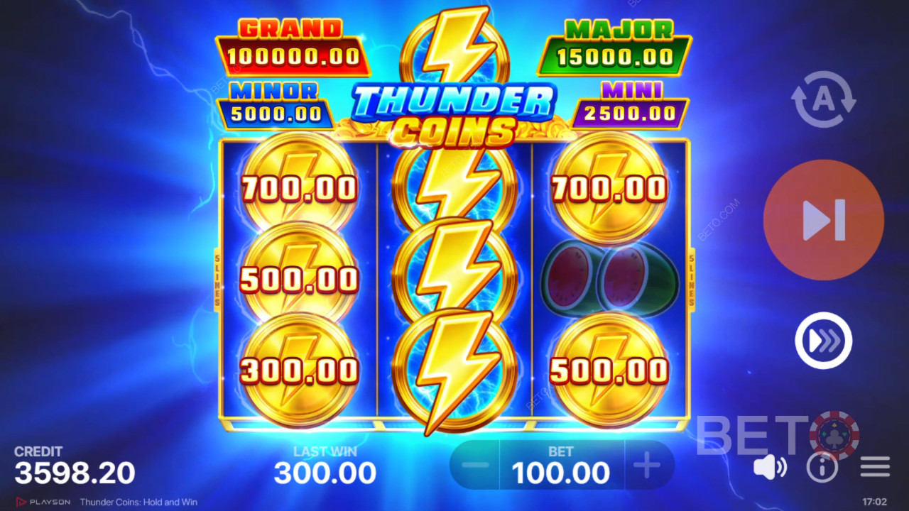 Recensione di Thunder Coins da parte di BETO Slots