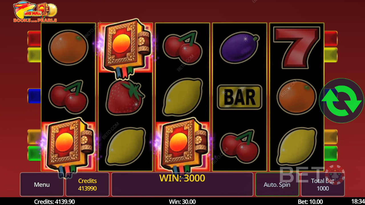 Recensione di Big Max Books and Pearls da parte di BETO Slots