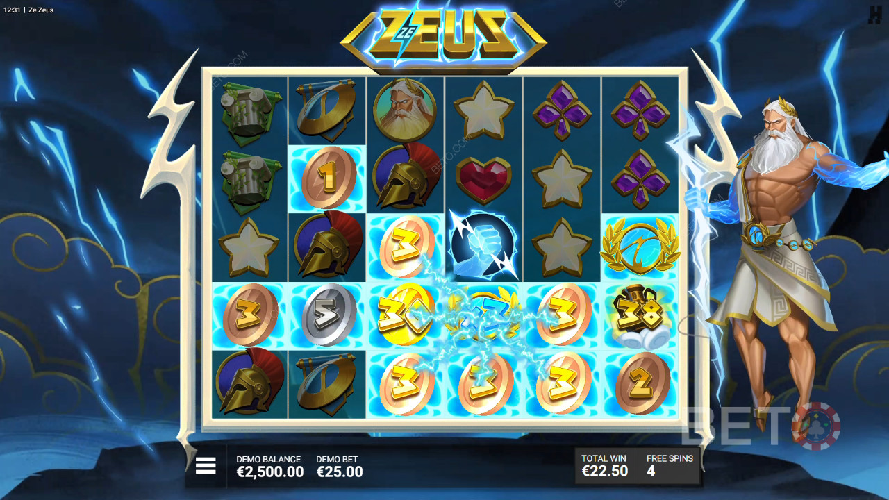 Le caratteristiche dei bonus spiegate in Ze Zeus di Hacksaw Gaming