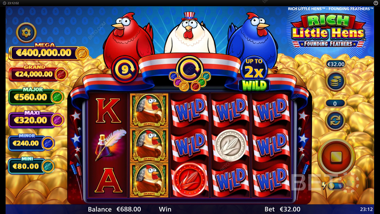 Rich Little Hens Founding Feathers Recensione di BETO Slots