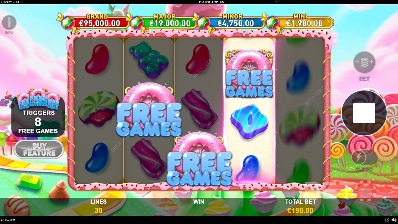 Recensione di Candy Roll da parte di BETO Slots