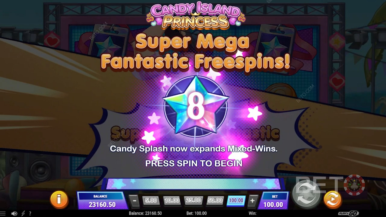 I giri gratis più vistosi di Candy Island Princess