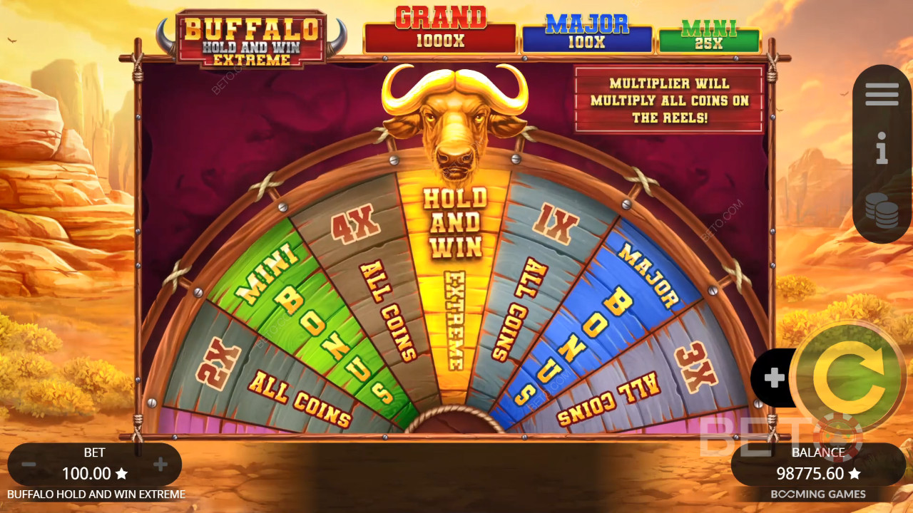 Buffalo Hold and Win Extreme Recensione da BETO Slots