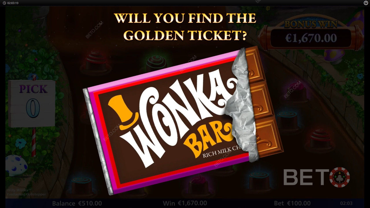 Verdetto per Willy Wonka Everlasting Gobstopper Slot Online