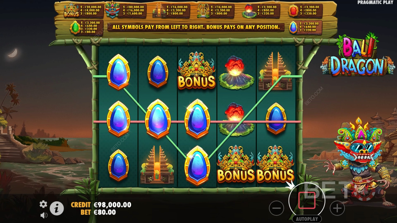 Bali Dragon Recensione di BETO Slots