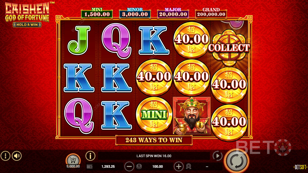 Caishen God of Fortune Recensione di BETO Slots