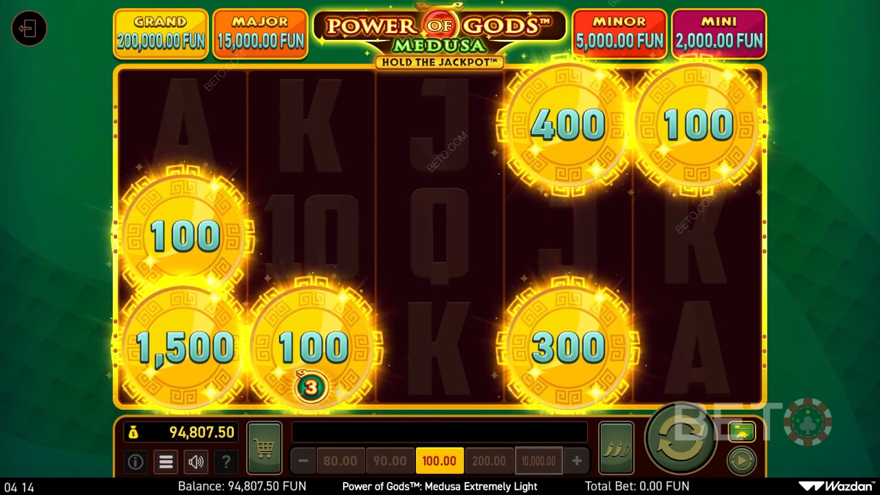 Power of Gods: Medusa Extremely Light Recensione da BETO Slots