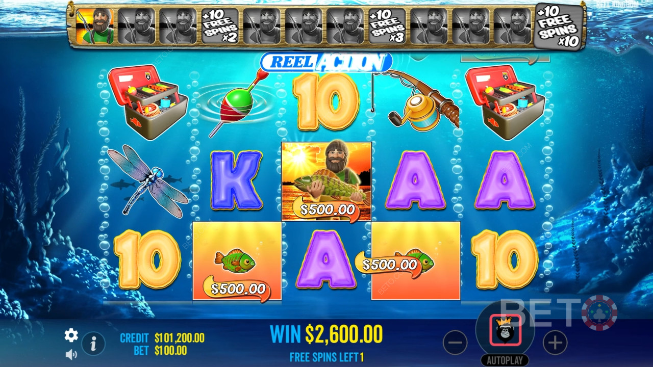 Le funzioni bonus spiegate in Big Bass Bonanza Reel Action da Reel Kingdom