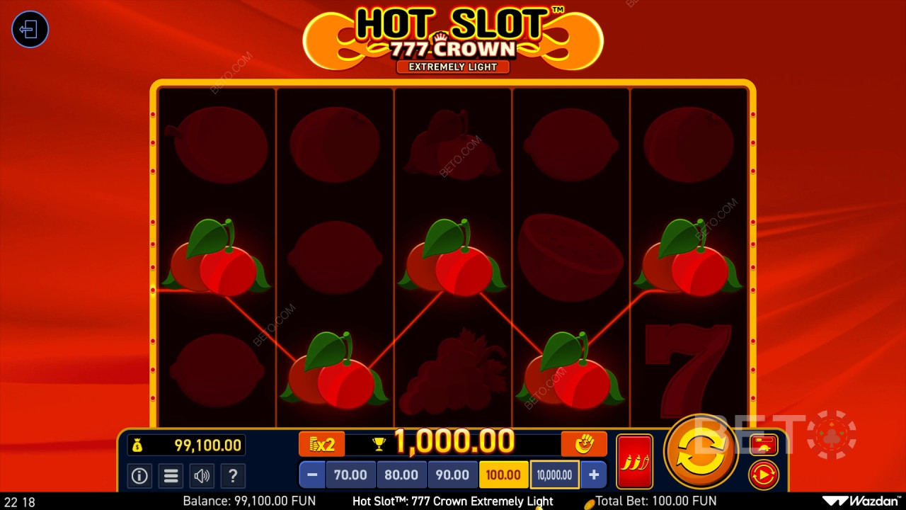 Fessura calda: 777 Corona Estremamente Leggera Recensione da BETO Slots