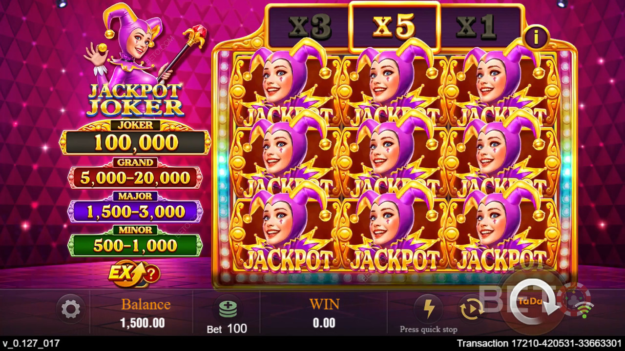 Jackpot Joker (TaDa Gaming) Gioco Gratuito