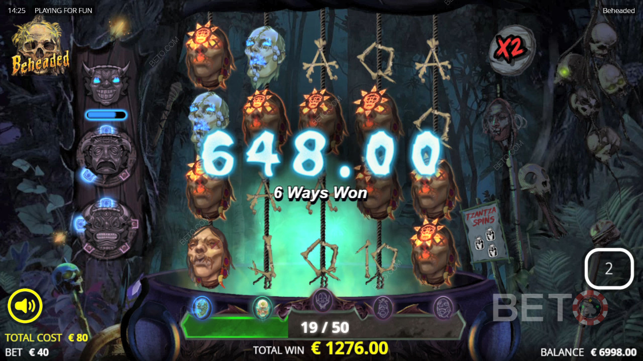Vinci 15.950x la tua puntata nella slot online Beheaded!
