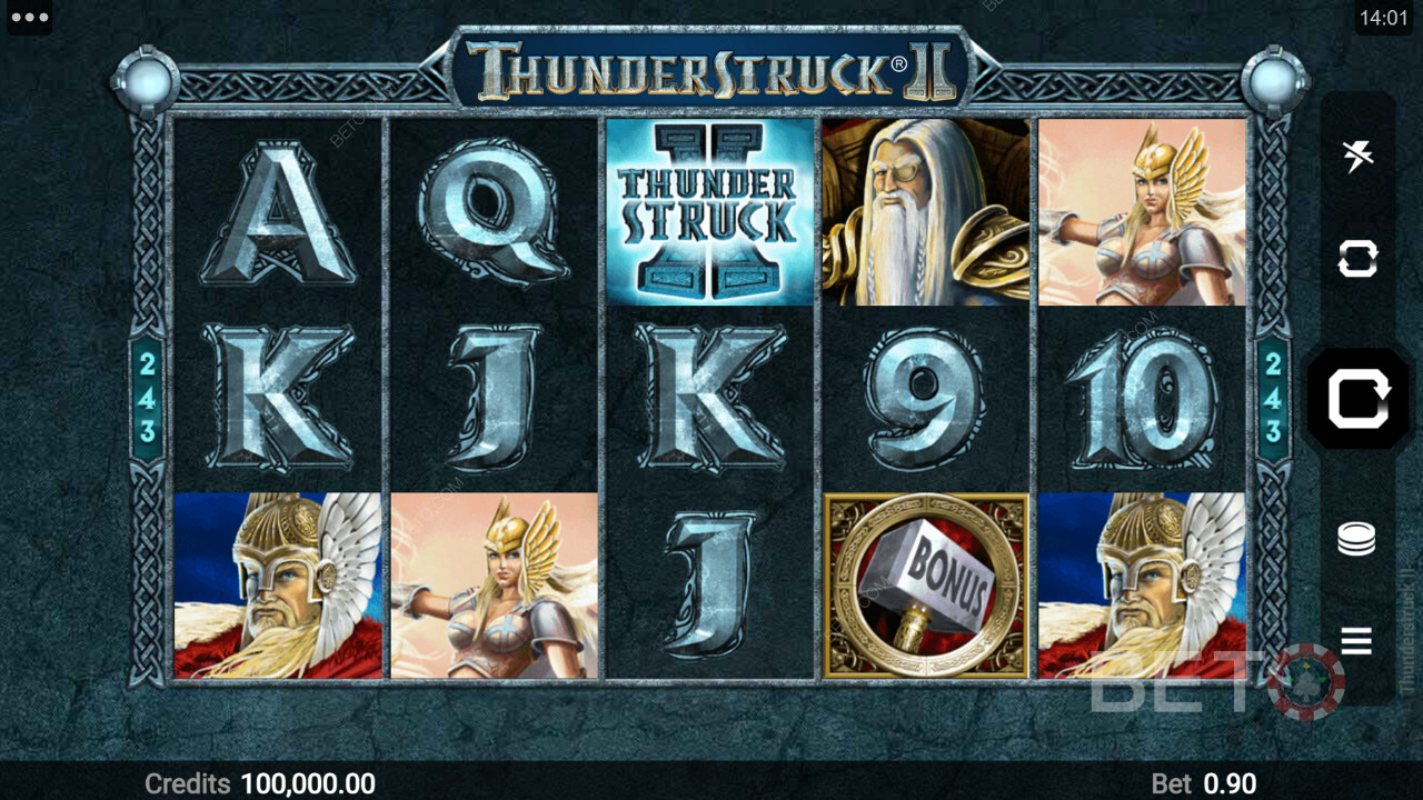 Diversi simboli tematici in Thunderstruck II