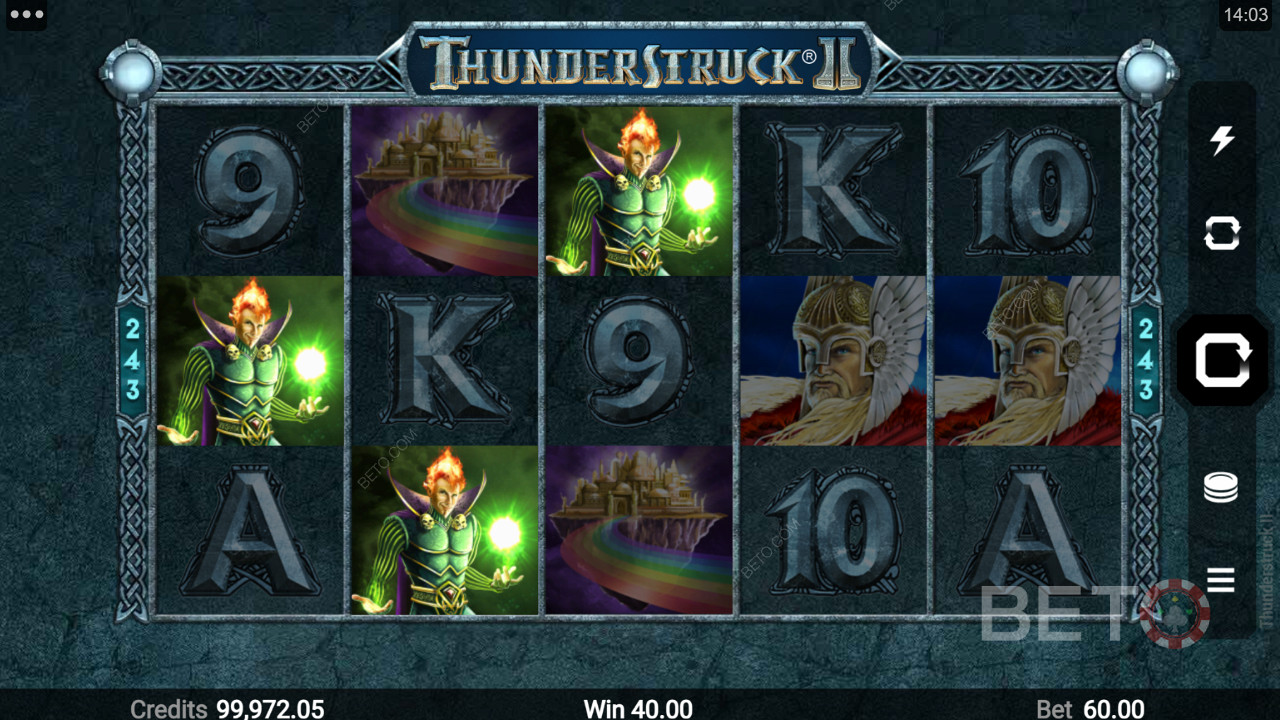 Simboli immagine ad alta remunerazione in Thunderstruck II