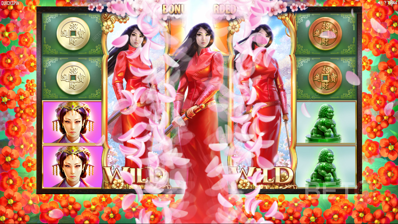 Quickspin con Sakura Fortune - Unisciti a questa bellissima principessa giapponese nella sua missione di combattere i malvagi imperatori.