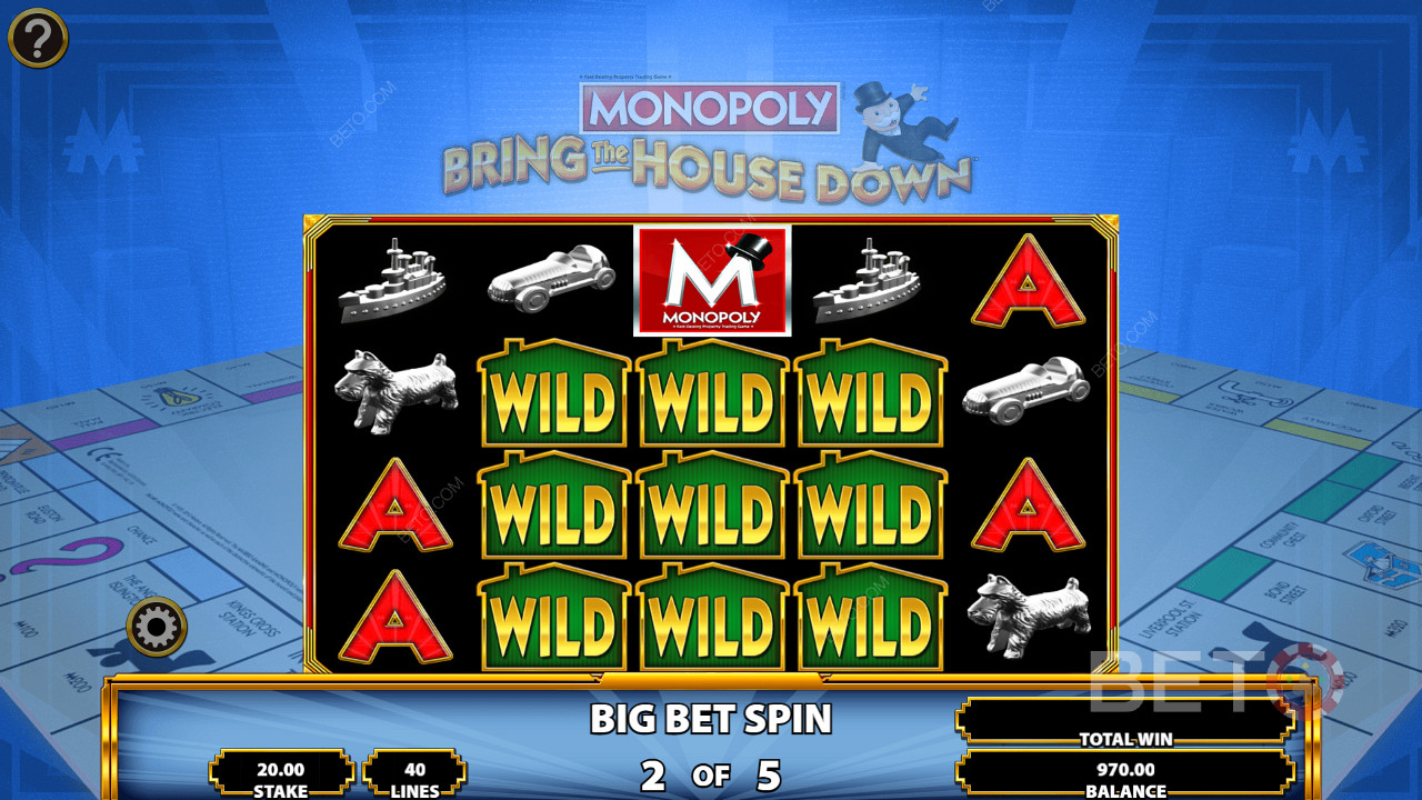 Wilds speciali in Monopoly: Bring the House Down
