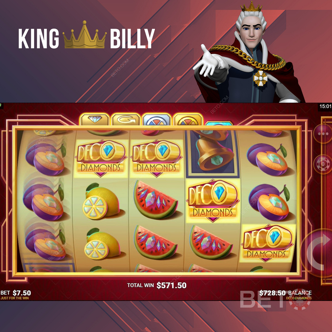 Giocate alle emozionanti slot machine del casinò online King Billy