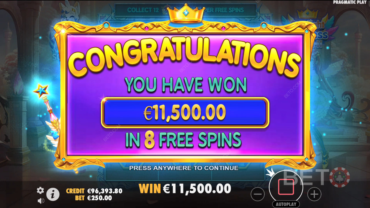 Vinci 5.000x la tua puntata nella slot Starlight Princess Pachi!