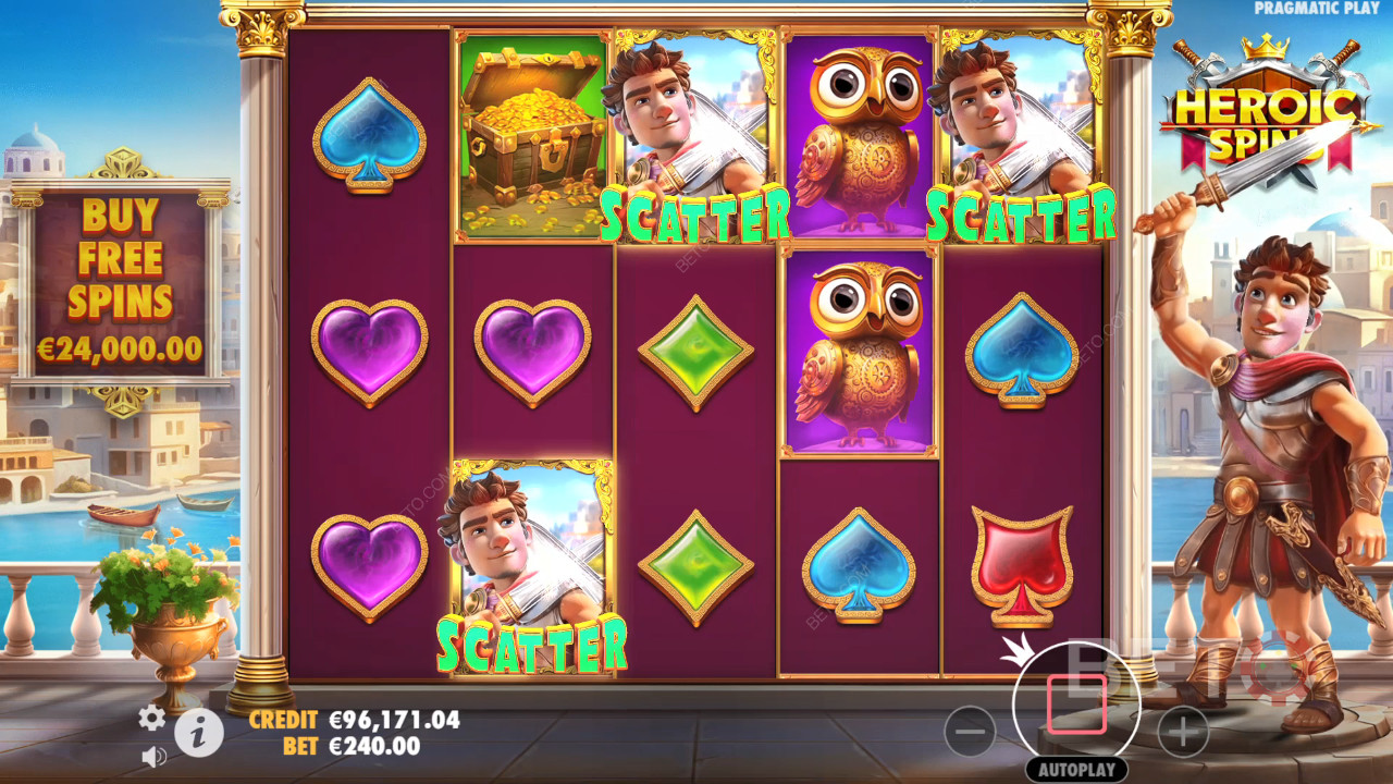 Recensione di Heroic Spins da parte di BETO Slots
