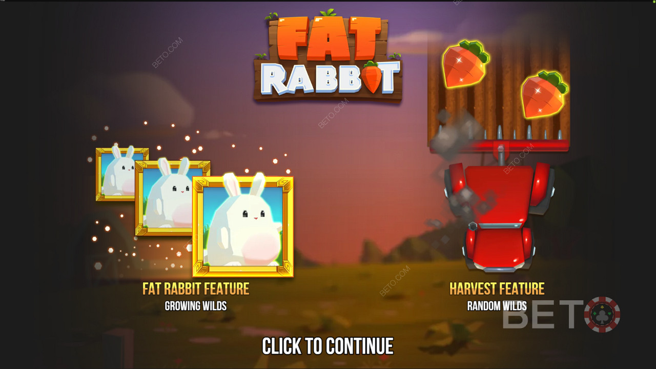 La pagina introduttiva di Fat Rabbit