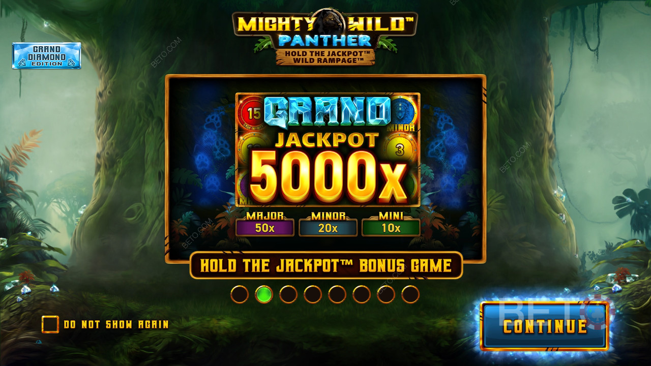 Caratteristiche bonus spiegate in Mighty Wild: Panther Grand Diamond Edition da Wazdan