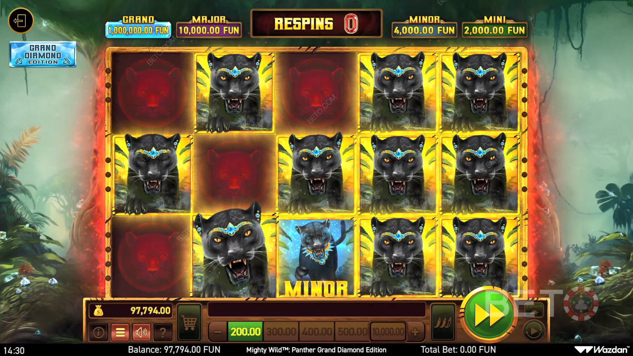 Mighty Wild: Panther Grand Diamond Edition Recensione di BETO Slots