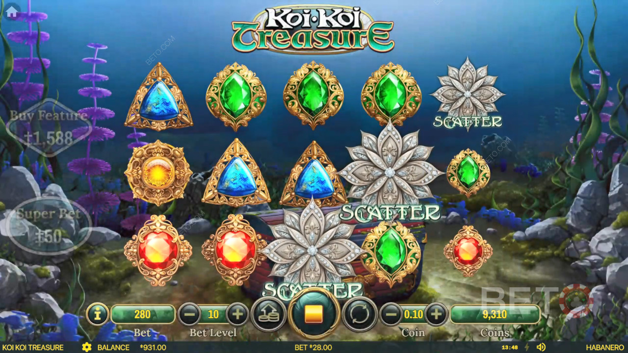 Recensione di Koi Koi Treasure da parte di BETO Slots