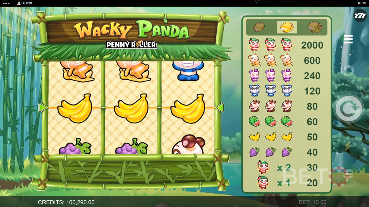 Wacky Panda Recensione di BETO Slots