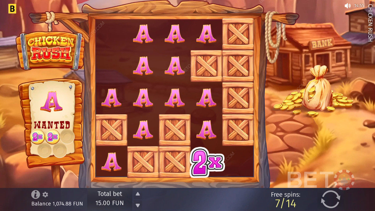 Le caratteristiche dei bonus spiegate in Chicken Rush da BGAMING