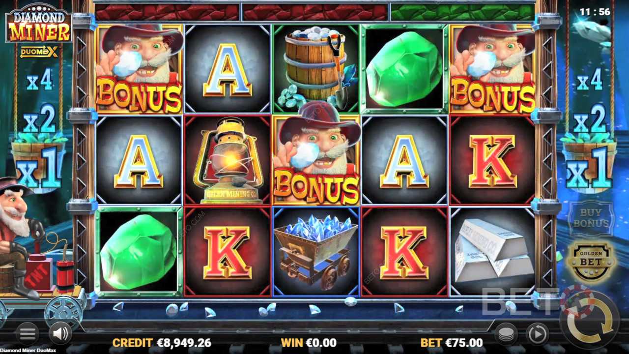 Diamond Miner DuoMax Recensione di BETO Slots