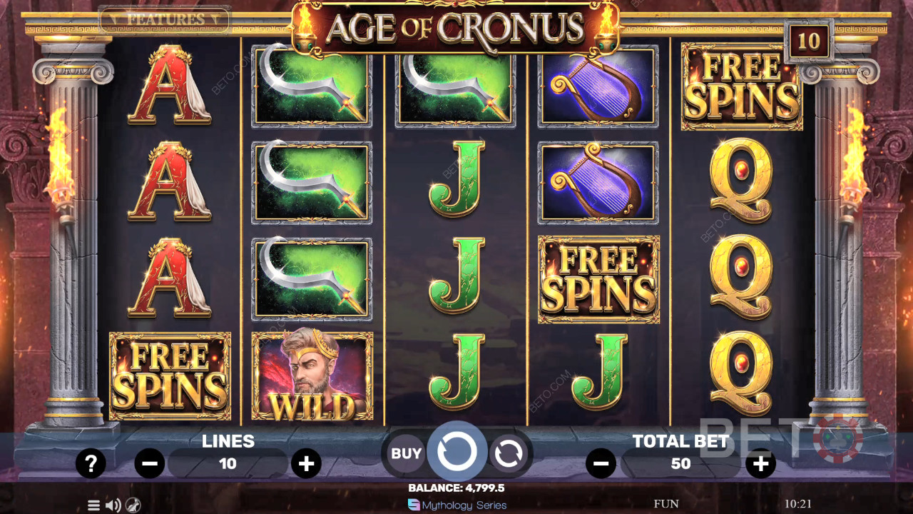 Age of Cronus Recensione di BETO Slots