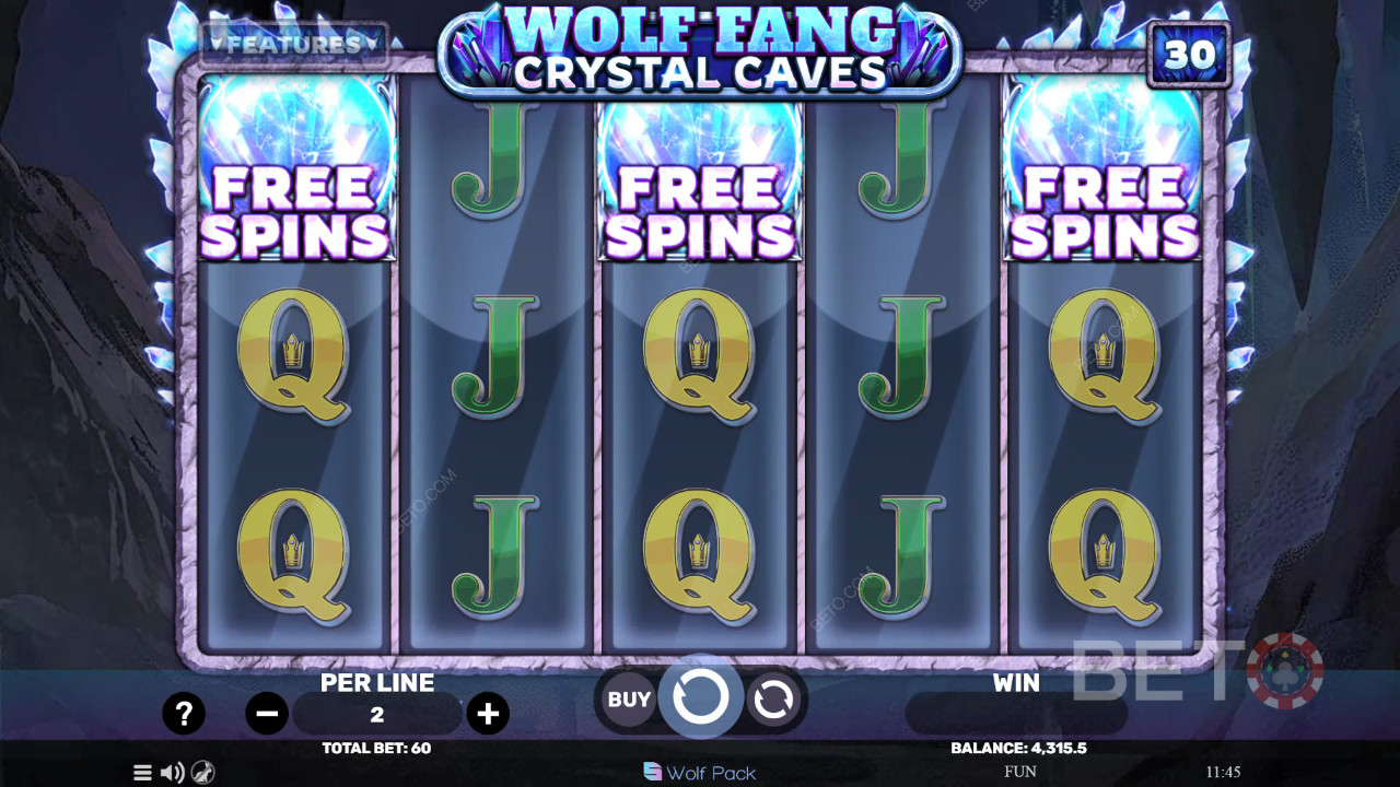 Wolf Fang - Crystal Caves Gioco Gratuito