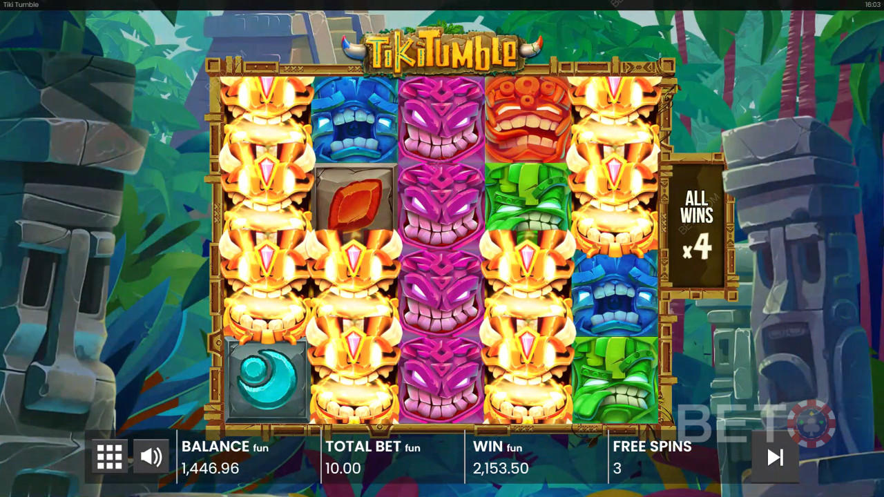 Recensione di Tiki Tumble da parte di BETO Slots