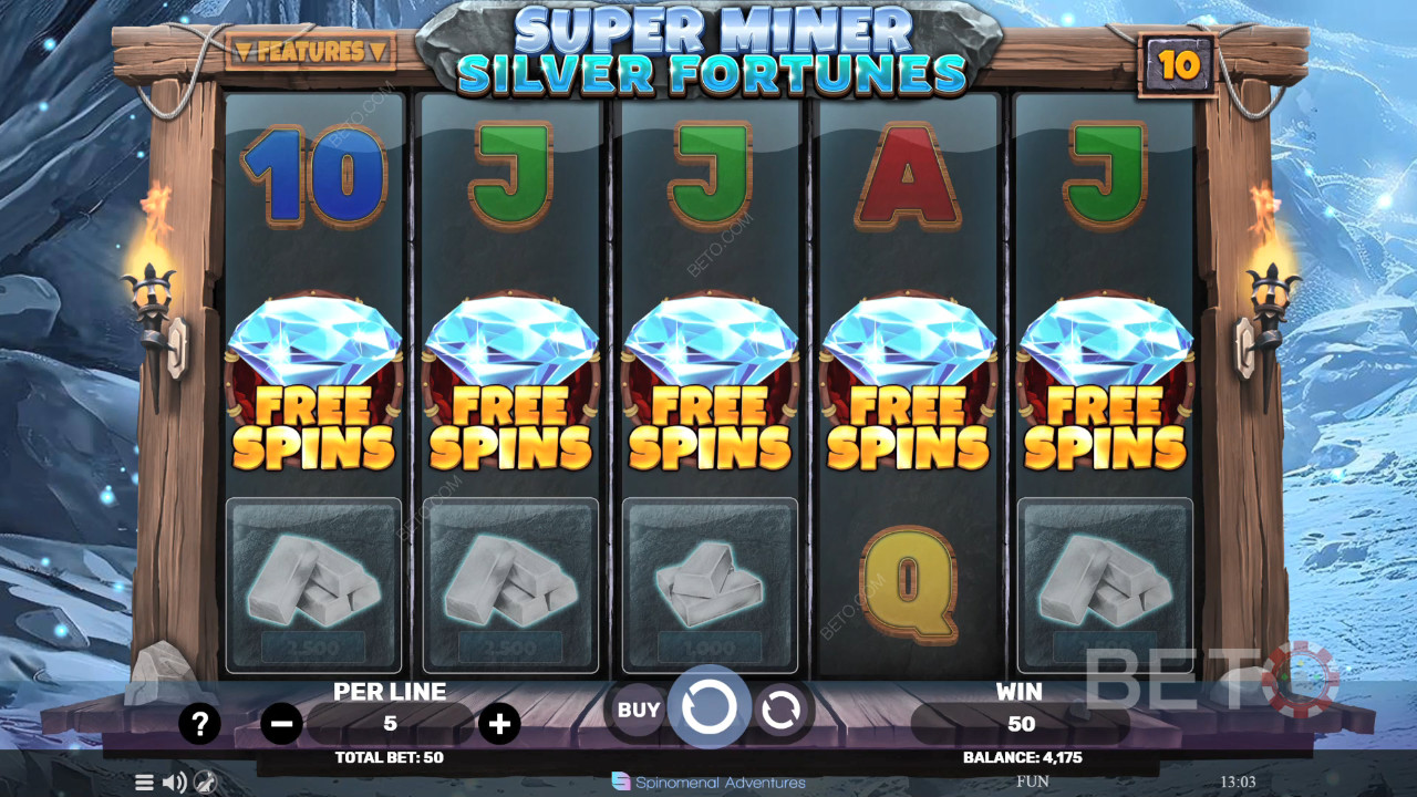 Super Miner Silver Fortunes Gioco Gratuito