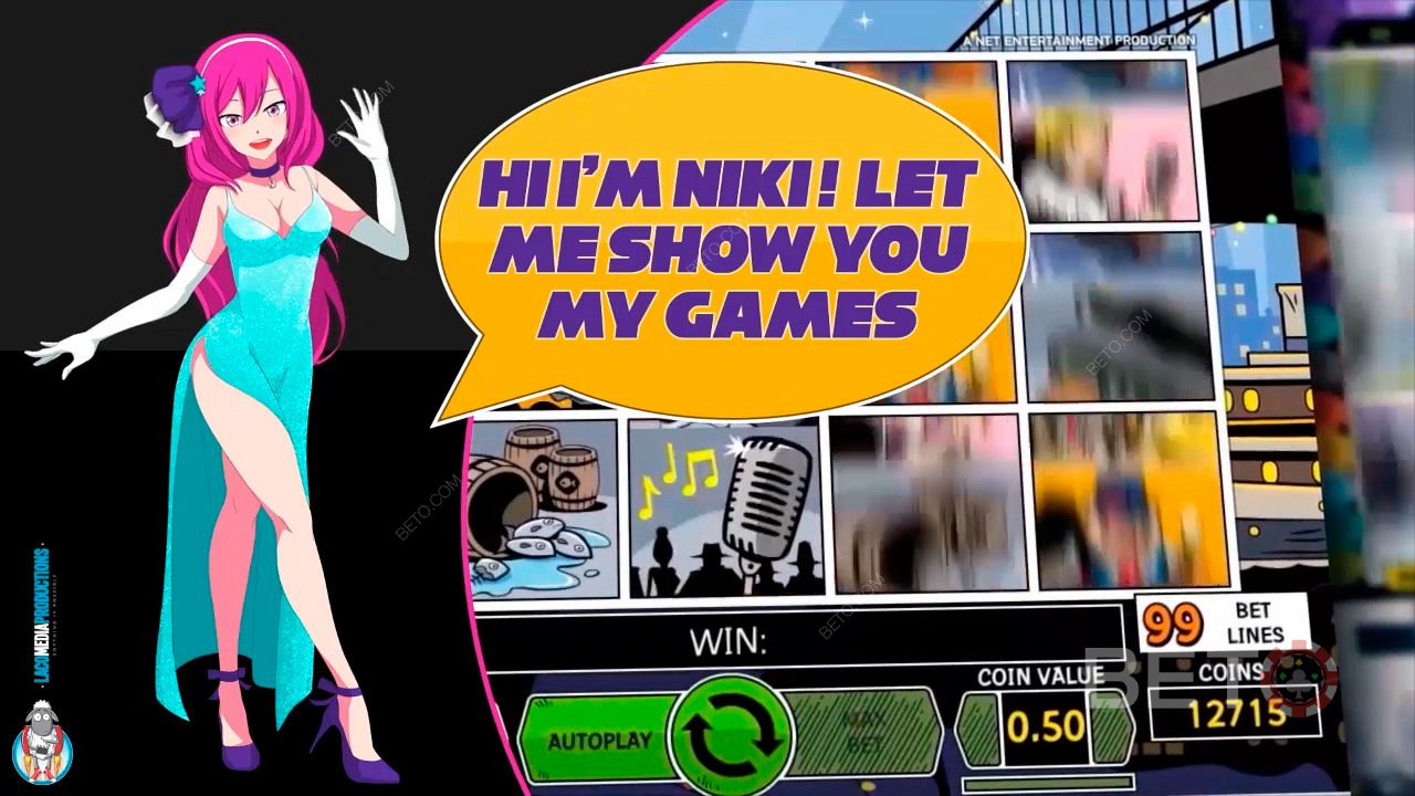 Lei è Niki, vi guiderà e vi mostrerà tutti i loro giochi.