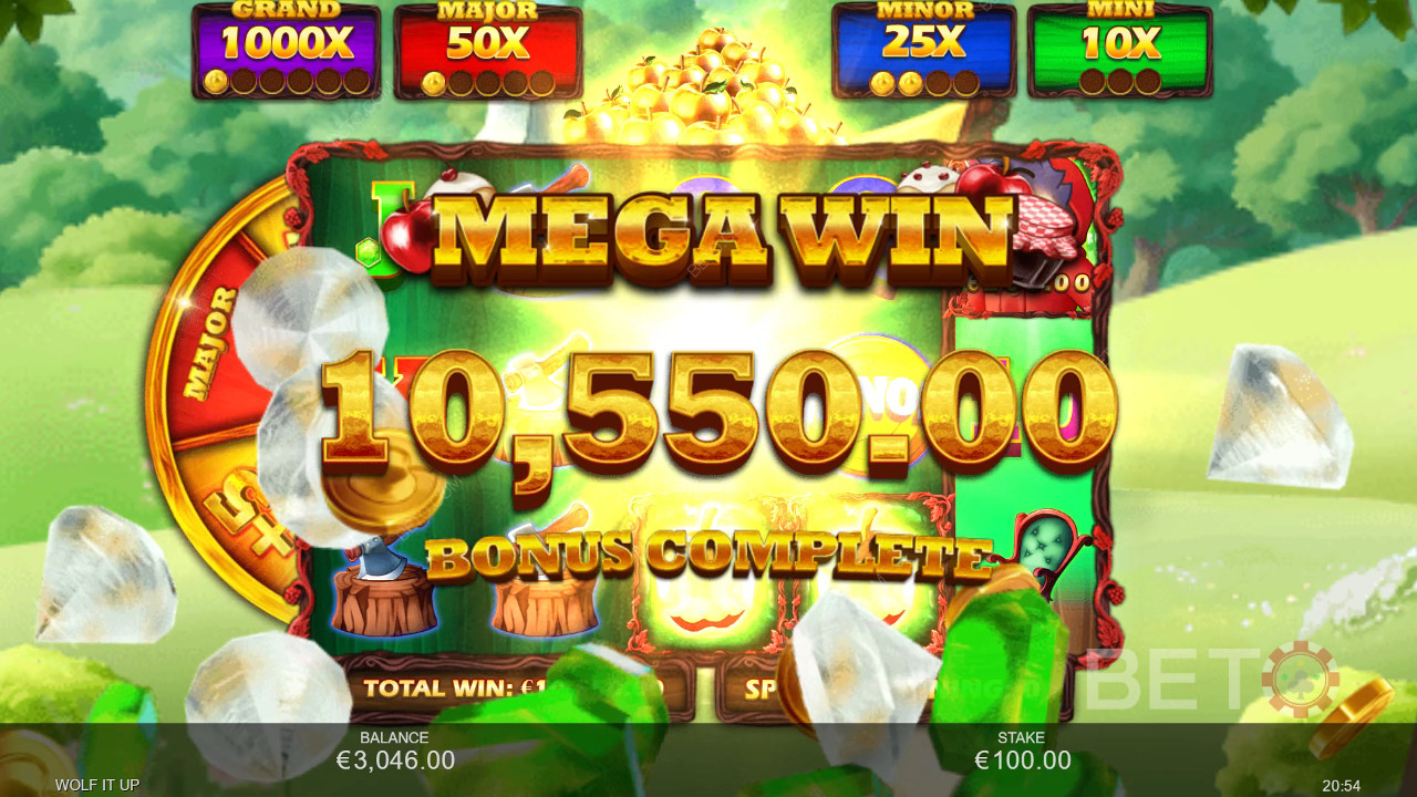 Vinci 5.000x la tua puntata nella slot machine Wolf It Up!