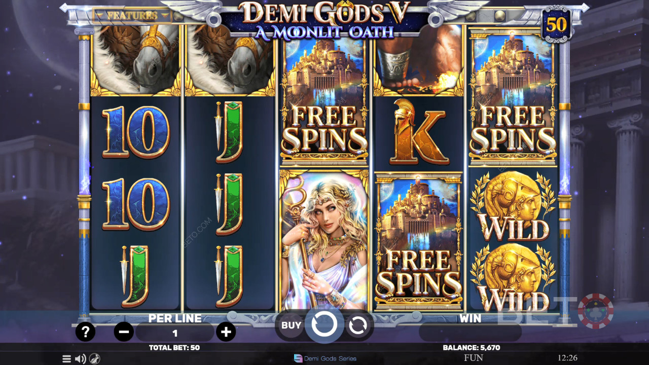 Demi Gods V - A Moonlit Oath Recensione di BETO Slots