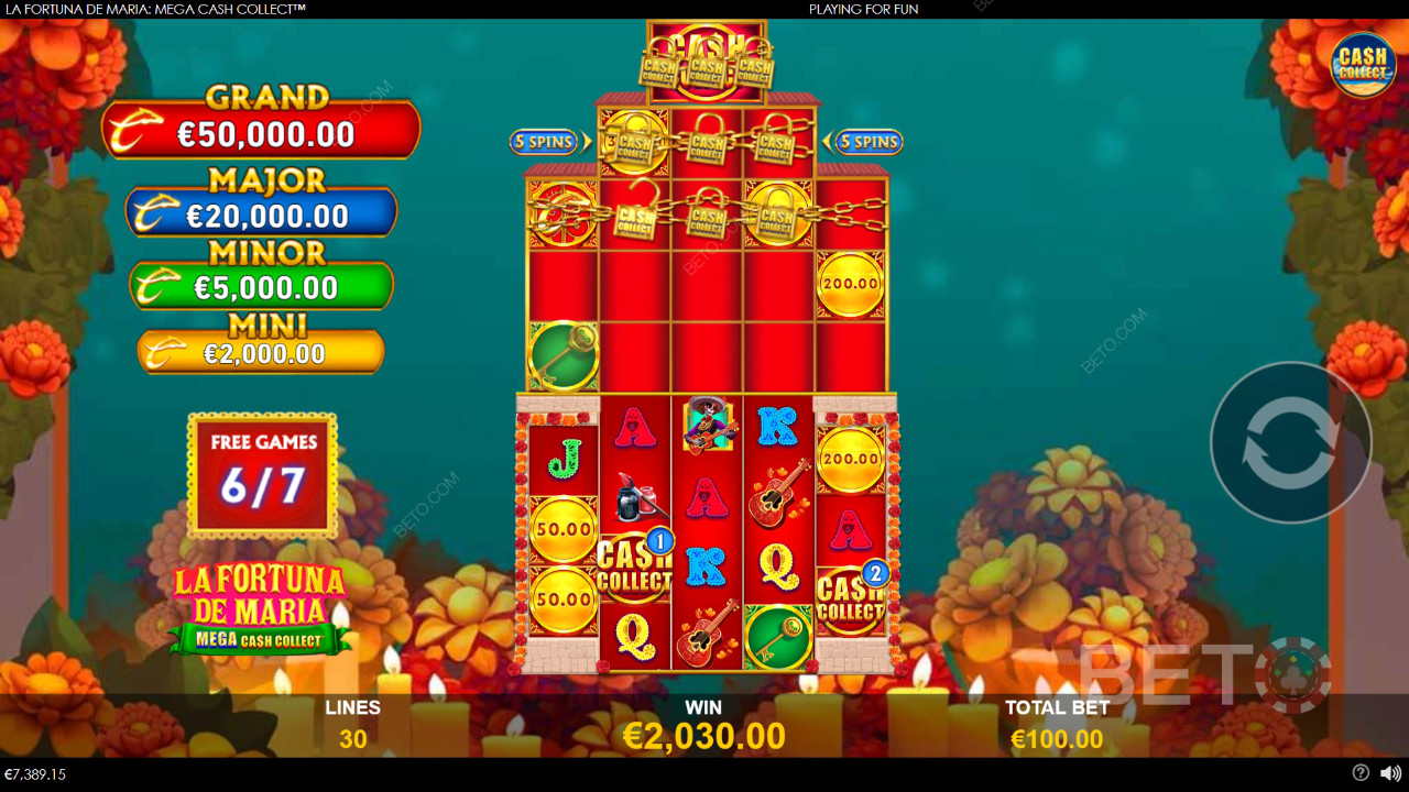 La Fortuna de Maria: Mega Cash Collect Recensione da BETO Slots