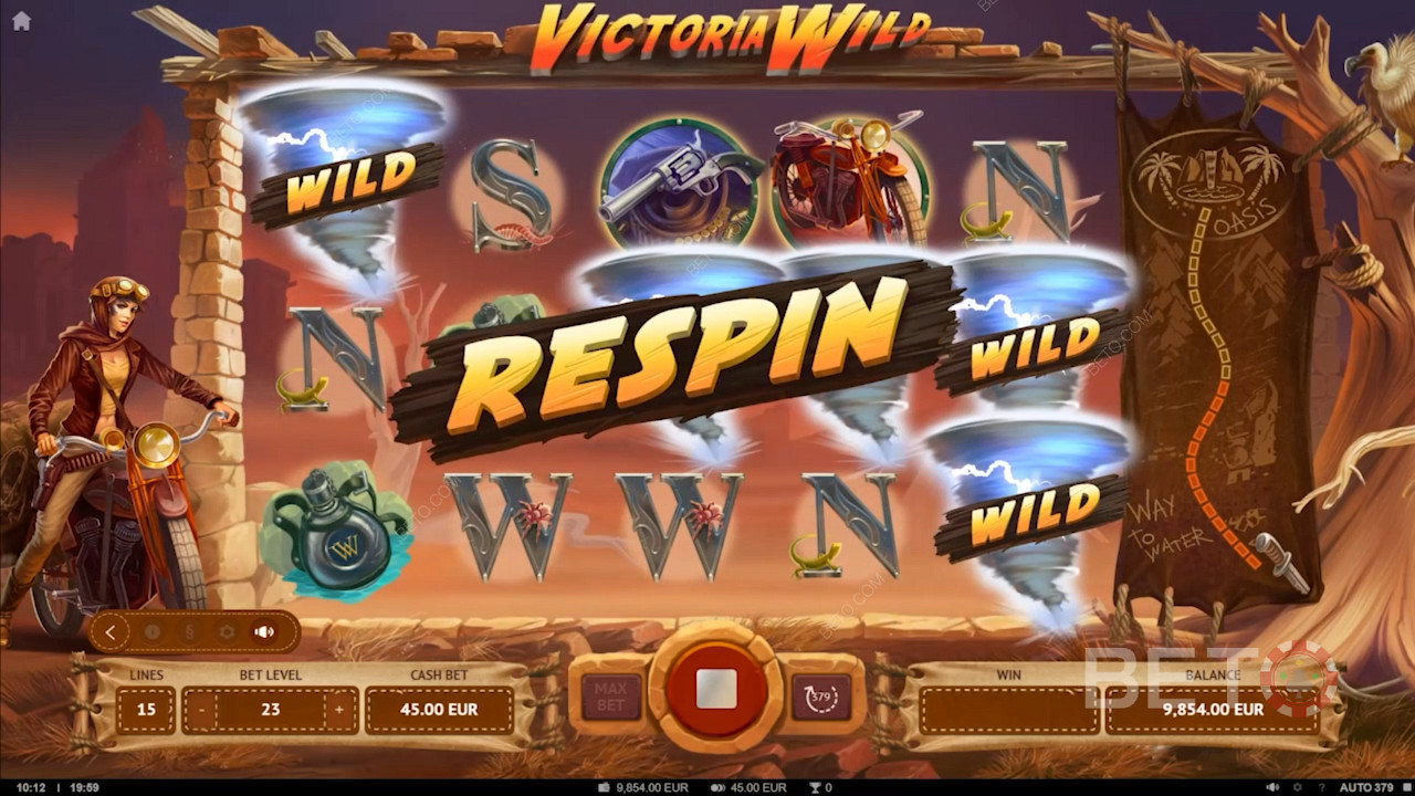 Victoria Wild slot machine con diversi tipi di giri gratis e un bonus speciale