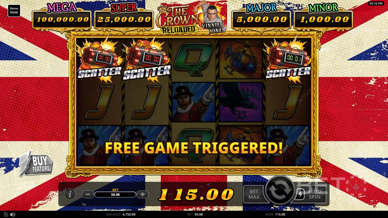 La recensione di The Crown Reloaded da parte di BETO Slots