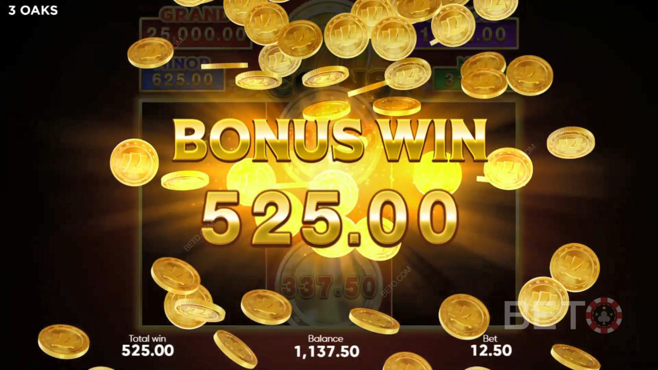 Caratteristiche bonus spiegate in 777 Coins di 3 Oaks Gaming
