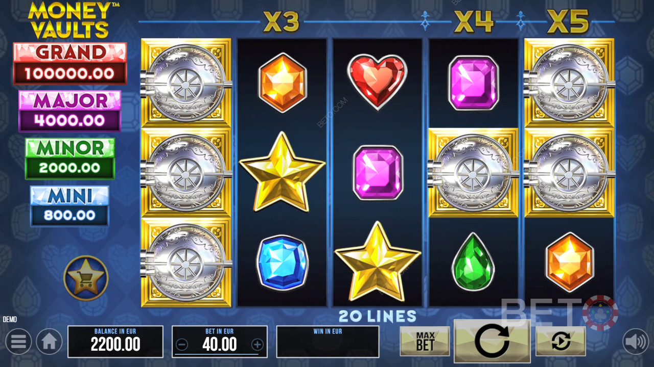Money Vaults Gioco Gratuito