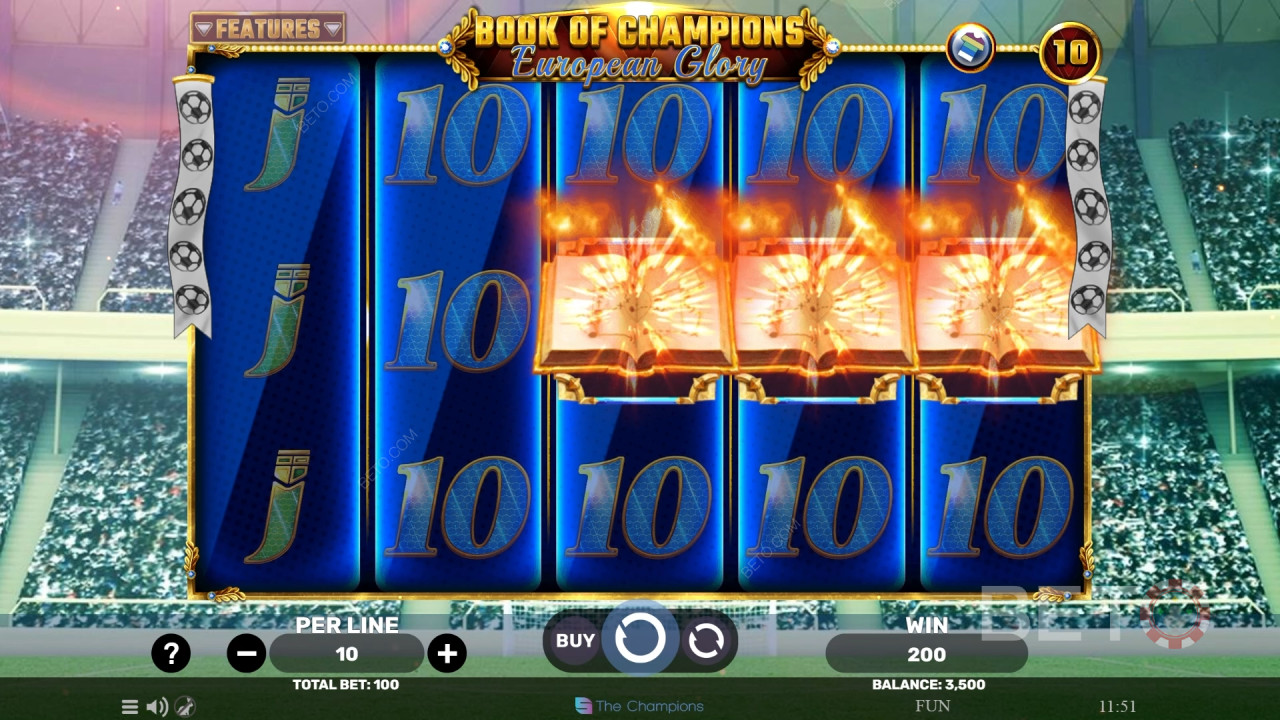 Book of Champions - European Glory Recensione di BETO Slots